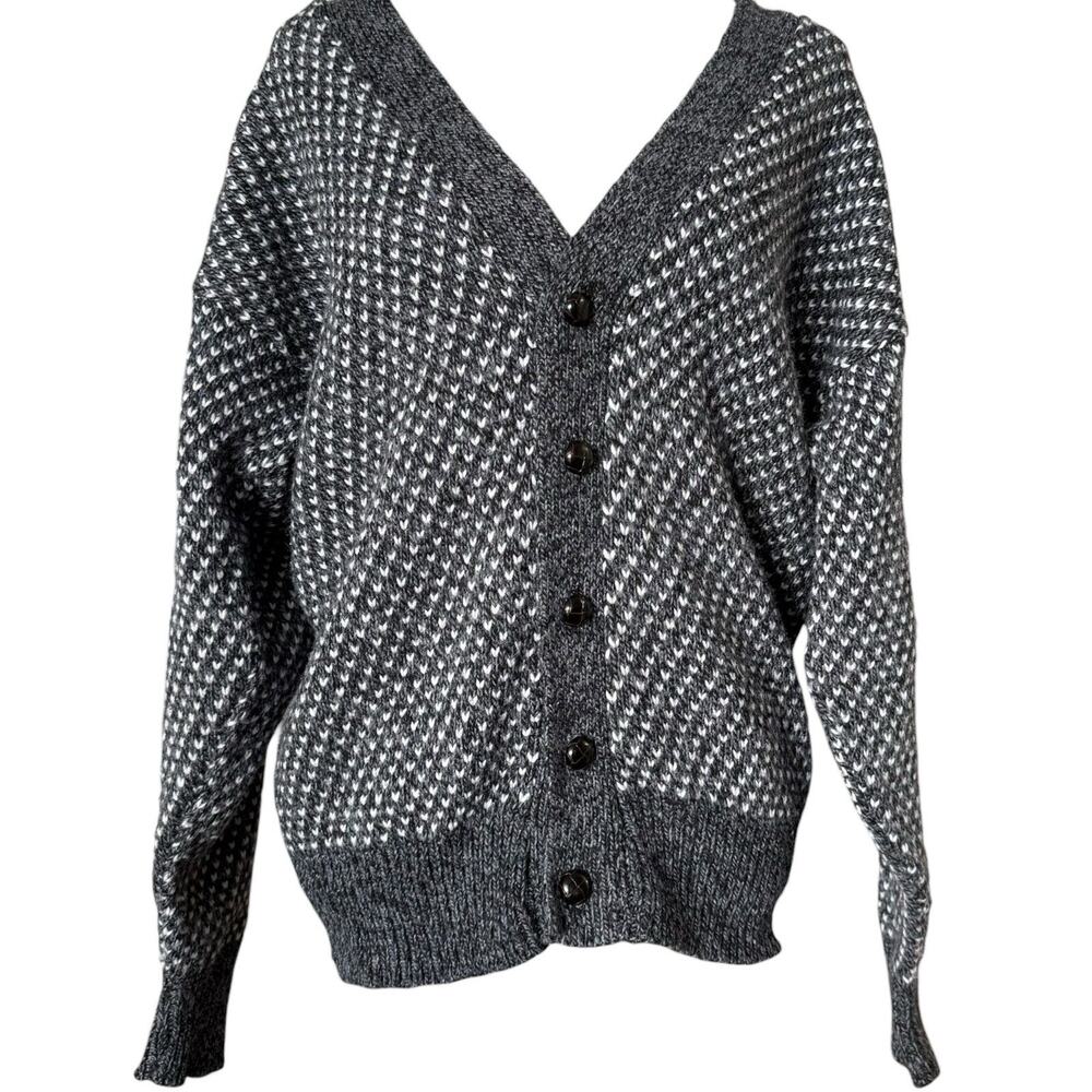 Vintage Orvis Wool Grandpa Cardigan Sweater M